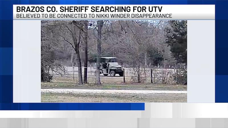 Brazos Co. Sheriff searching for UTV believed to be connected to missing woman