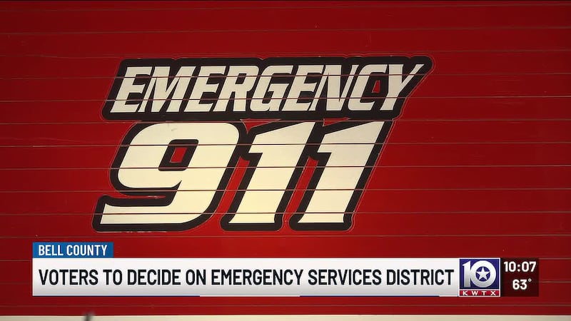 Bell County voters to decide on proposed Emergency Services District 3 on Nov. 3