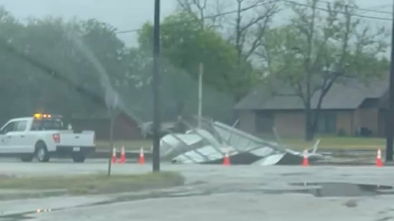 First responders on scene after storms scatter debris in Giddings