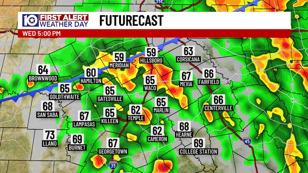 Even though the main severe weather risk will end around 2 PM Wednesday, an arriving cold...