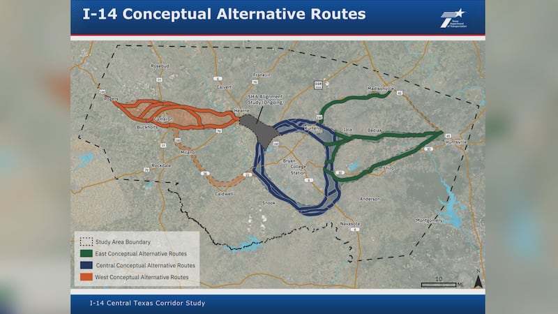 Residents weigh in on future I-14 extension through Central Texas