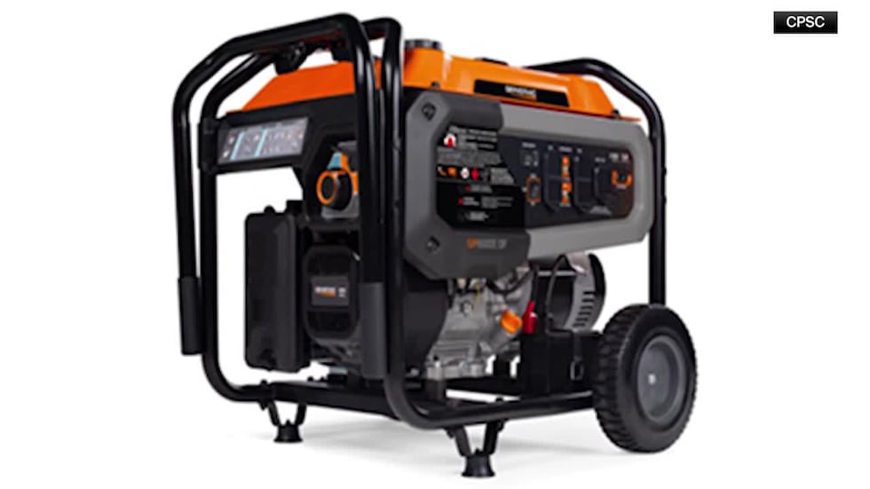 Se están retirando del mercado miles de generadores portátiles por motivos de seguridad.