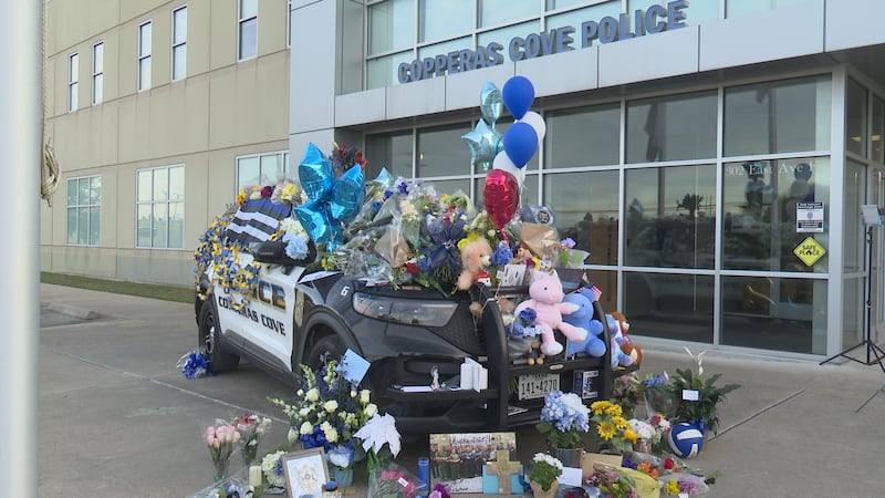 Community doubles memorial for slain Copperas Cove officer