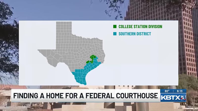 Comienza la búsqueda de un terreno para el nuevo tribunal federal en College Station.