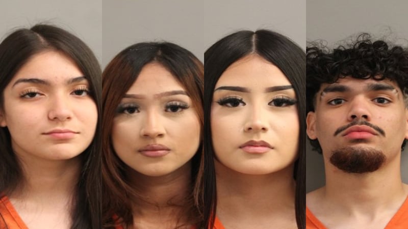 LEFT TO RIGHT: Ashley Escobar, Yorleni Escobar, Maria Ramirez and Joaquin Hargraves