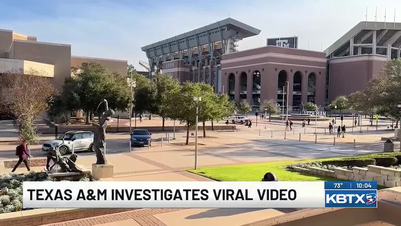 Texas A&M is investigating a viral video shared by an antisemitism watchdog group
