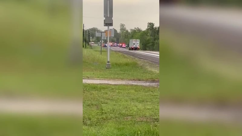 Video from a viewer shows a heavy law enforcement and first responder presence at the scene.