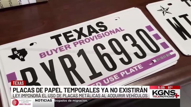 Placas de papel temporales ya no existirán