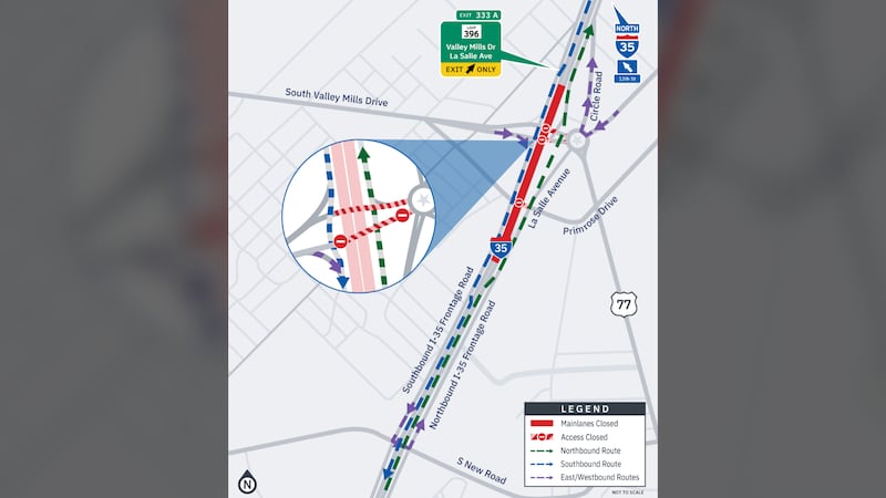 TRAFFIC ALERT: Overnight I-35 mainlane closures planned in Waco this weekend