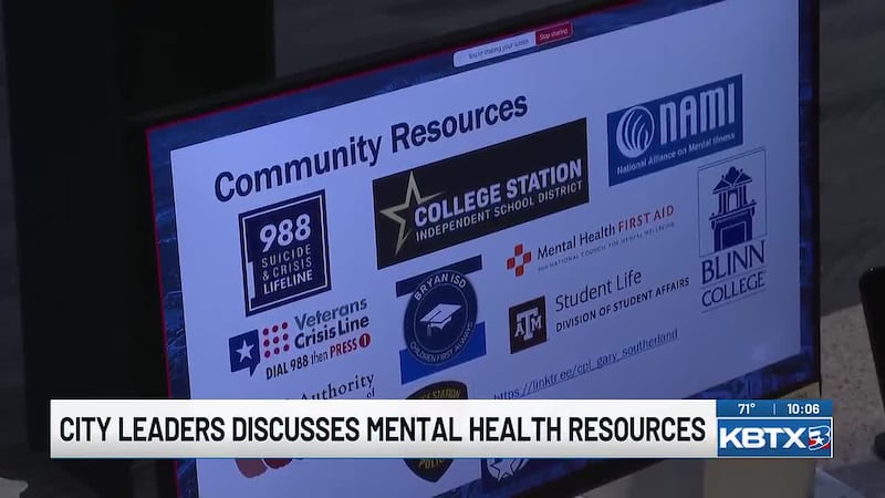 College Station council reviews mental health crisis response resources