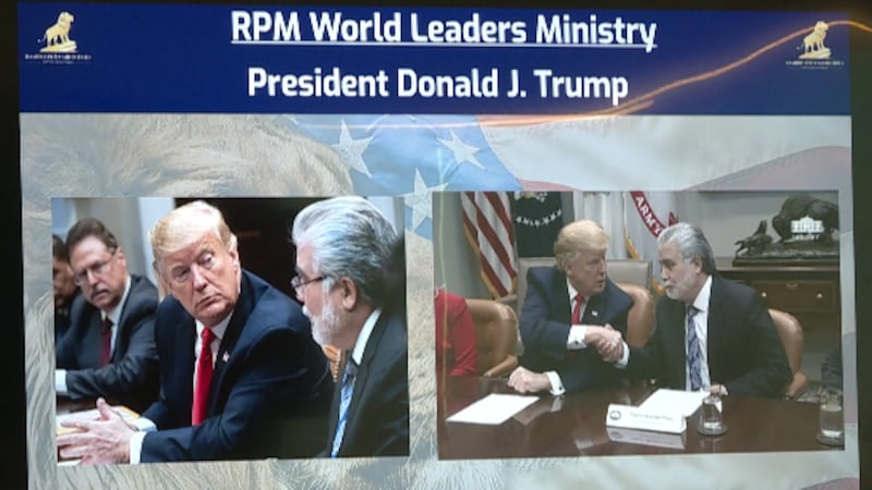 Rev. Ramiro Pena shows support for Donald Trump in his worldwide ministry work