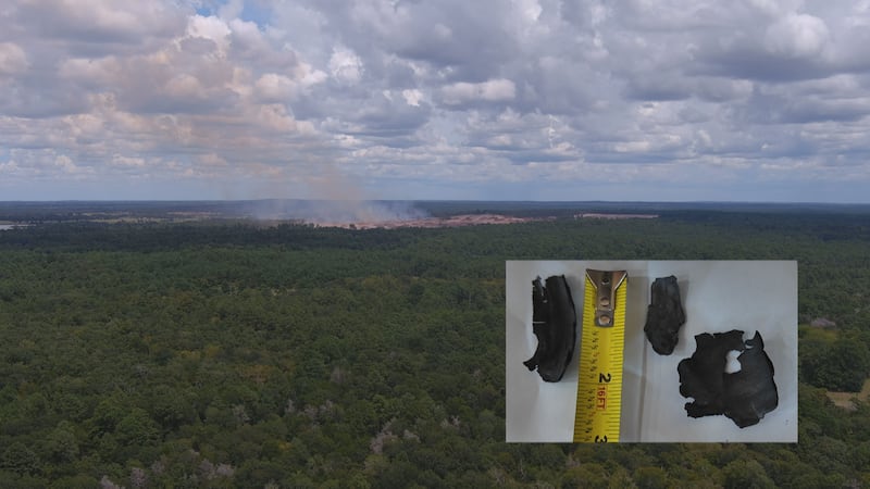 Ash from Terafab land clearing reaches nearby Iola property