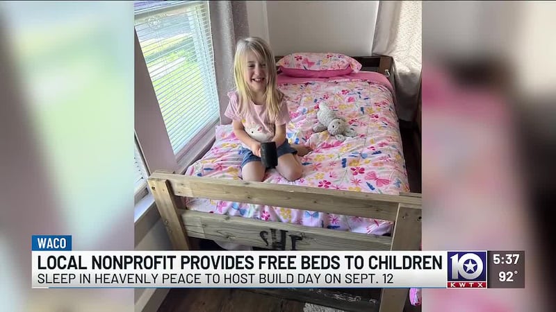 'Hope is a team sport': Waco nonprofit tackling child bedlessness with 2,000th bed milestone