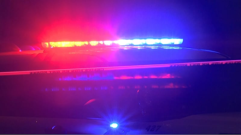 FILE - Police lights are shown at a Toledo, Ohio crime scene.