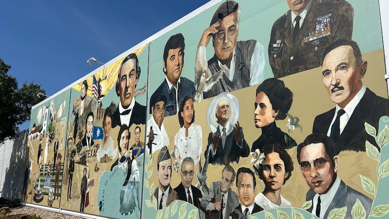 It covers three windows of the community center and features key figures that have influenced...