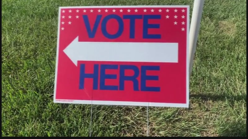 Election Vote Here generic sign