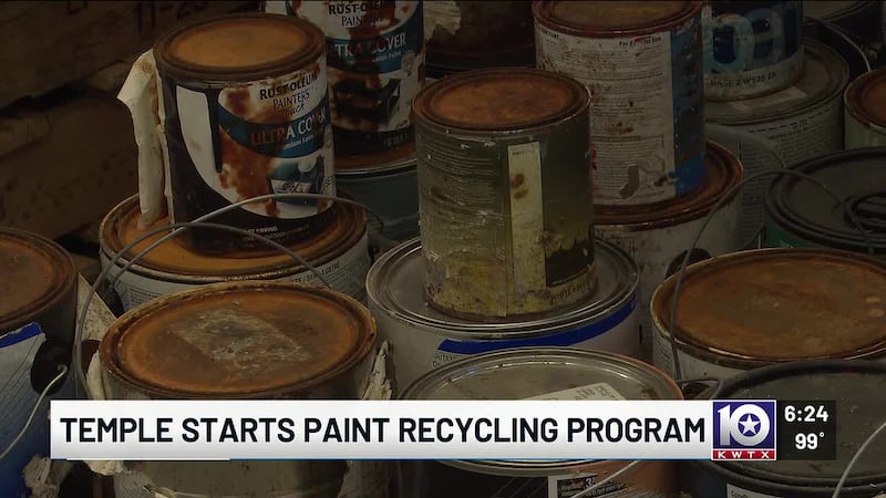 City blends donated latex paint into neutral shades available at no cost