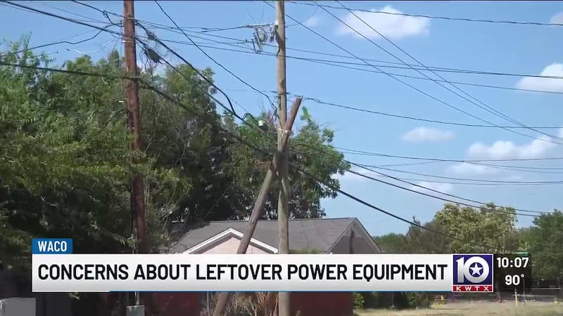 Who’s responsible for leftover utility poles?