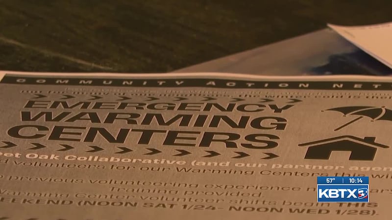 Local agencies plan warming centers for Bryan, College Station