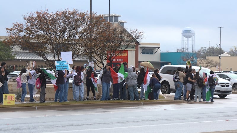 A group of Bryan High students walked out around noon on Wednesday in response to recent...
