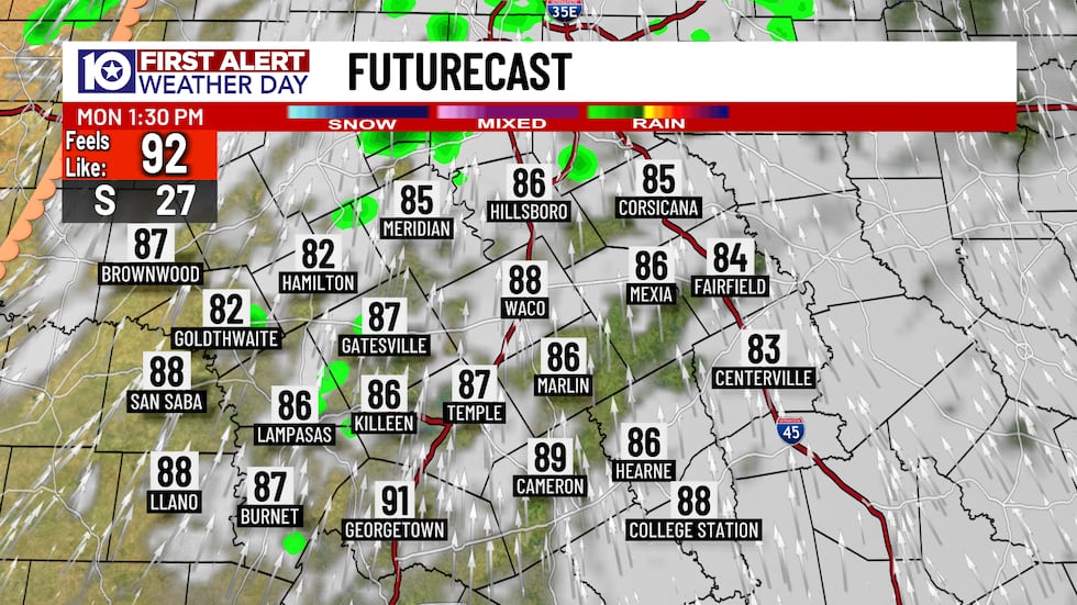 Las tormentas no están garantizadas hoy, pero algunas tormentas fuertes pueden florecer a...