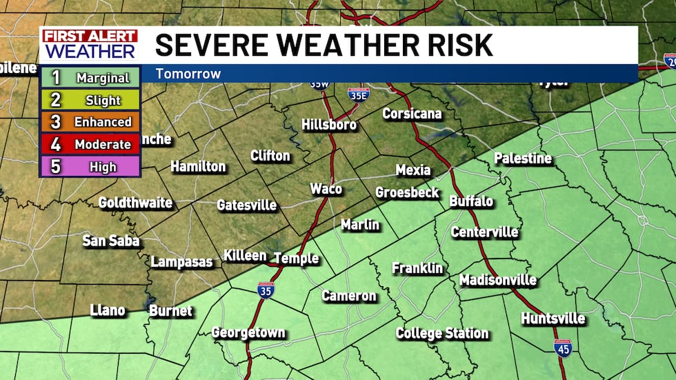 A slow-moving cold front pushes through Central Texas Wednesday morning, so it'll only be the...