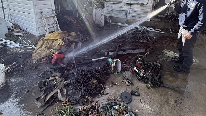 Robinson Fire Department responds to driveway fire on Karnes Drive