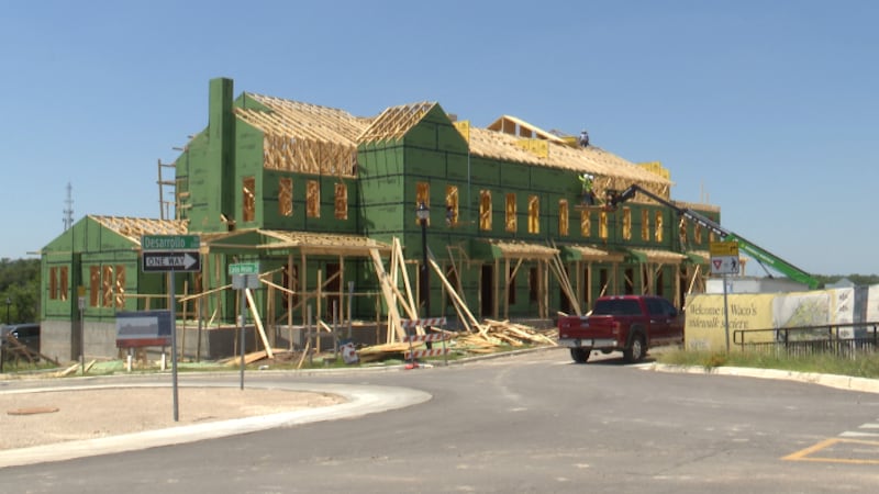 First homes rise at Floyd Casey housing development after years of infrastructure work