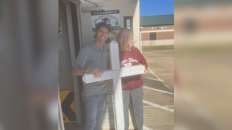 In February, Judy was reunited with the cross.