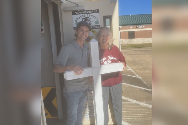 In February, Judy was reunited with the cross.