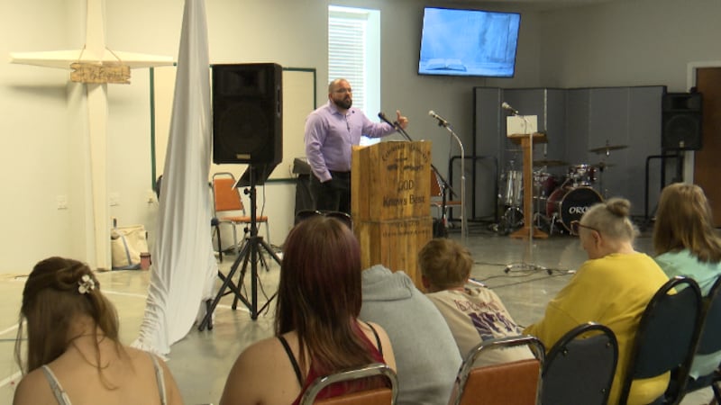 Fort Graham Baptist Church holds Easter service days after fire destroys sanctuary