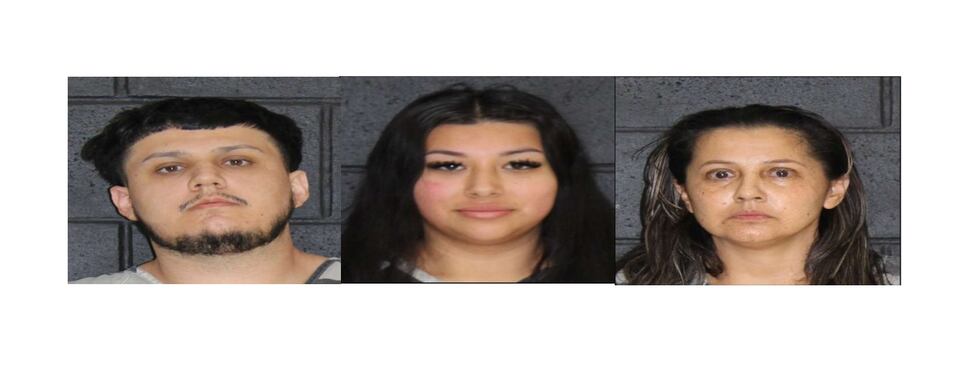 Left to right: Jorge Benitez, Giselle Galvan and Flor Hurtado