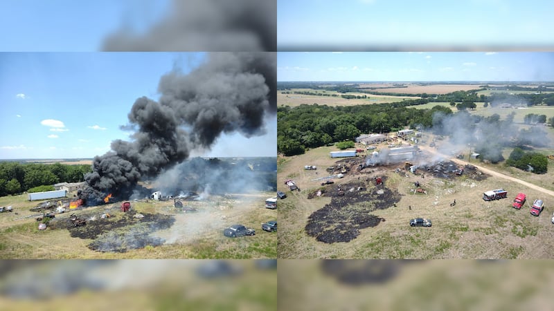 Nine local emergency crews saved three family pets and contained a rapidly spreading equipment...