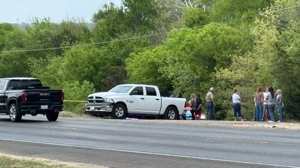 Authorities at the scene off 185