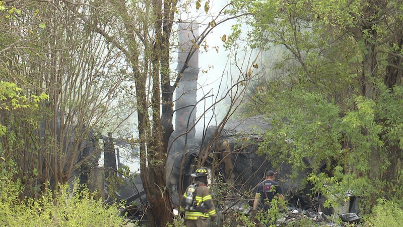 Fire on Johnson St in Waco