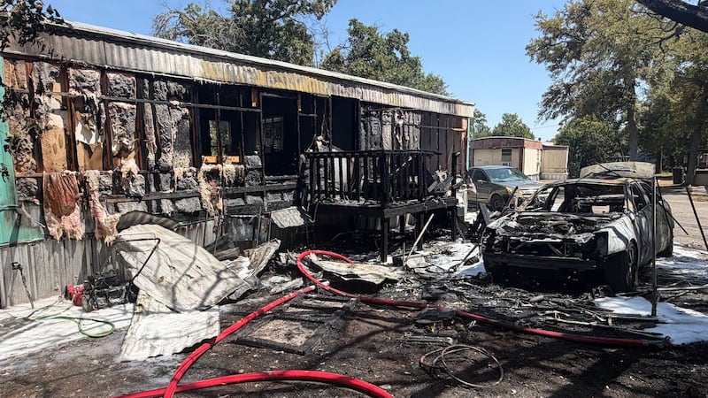 One person displaced after a vehicle fire spread to a nearby house Saturday afternoon.