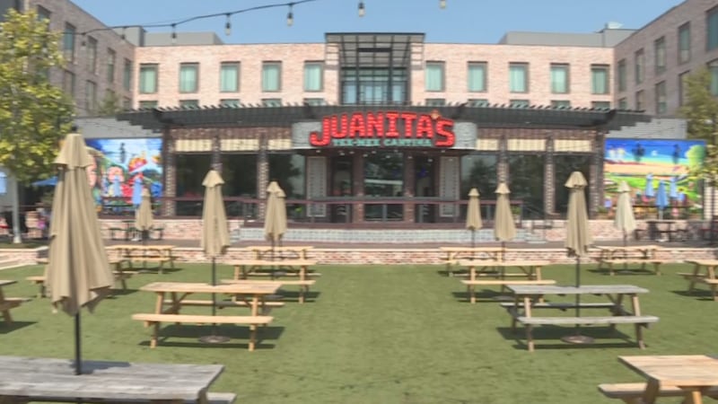 Biergarten at Century Square in College Station.