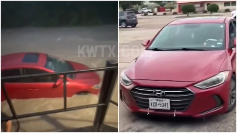 Flooding in Hewitt, Texas, on Sunday, June 14, 2026.
