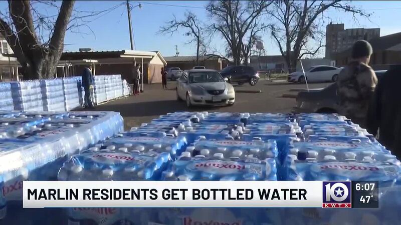 Water for Marlin residents at St. Joseph's Catholic Church