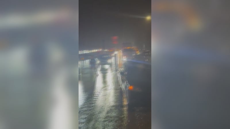 Flooding strands driver on I-35 in Waco