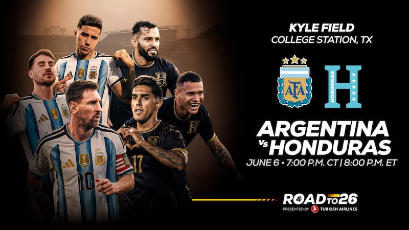 Argentina and Honduras will meet at Kyle Field on June 6.