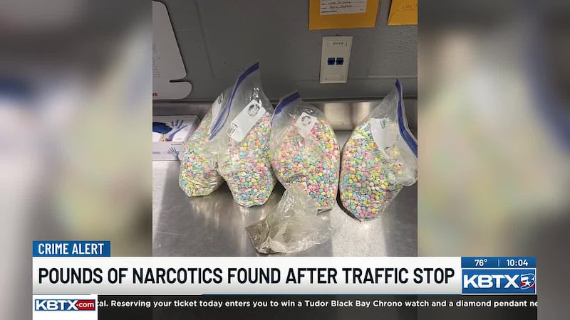 Traffic stop leads to the discovery of pounds of narcotics