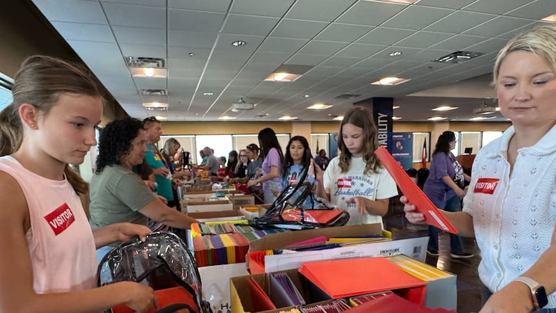 Volunteers stuff 1,500 backpacks ahead of Waco Back to School Bash