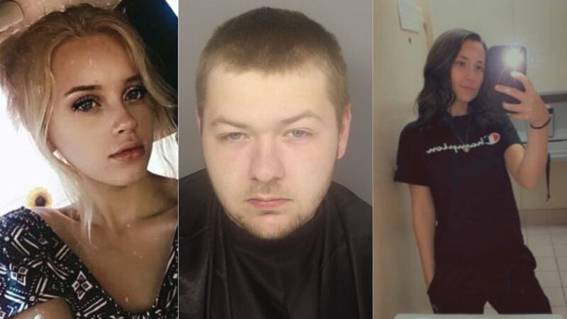 La familia de Jorden Shyann Nebling (izquierda) dijo que estaba saliendo con Tyler Wilkins...