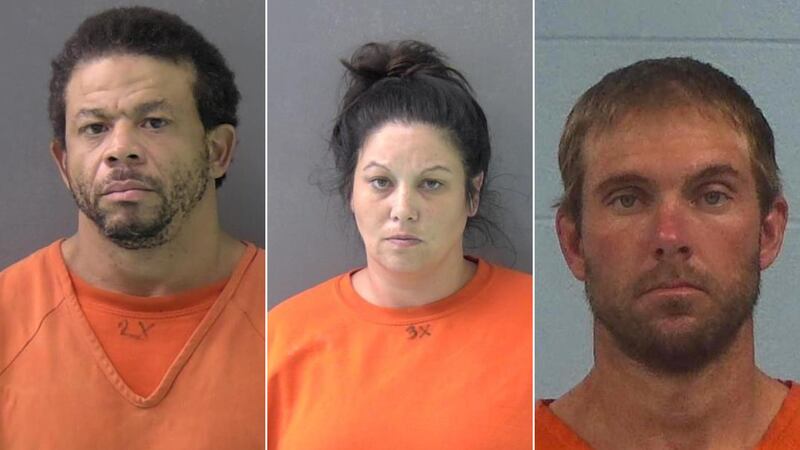 Howard Lee Bailey, 47, Sandy Gayle Carrese, 40, and Ryan Adam Madden, 38, are charged with the...