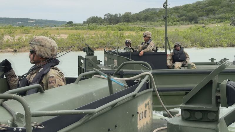 Operation Hood Strike brings all three Army components together for massive water crossing...