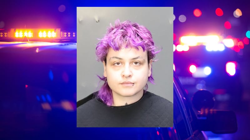 Mia Elizabeth Flores is charged with aggravated assault resulting in serious bodily injury,...