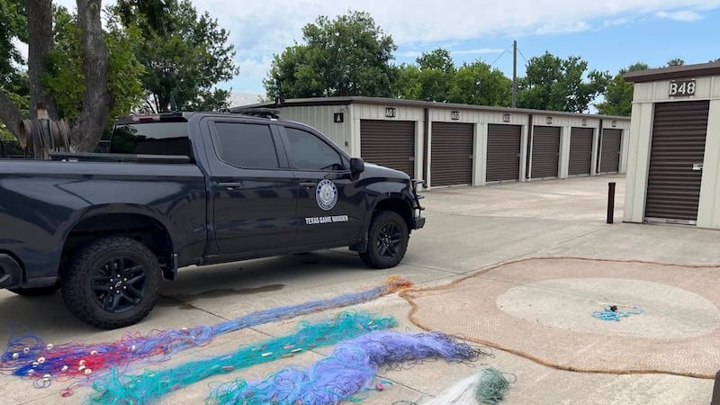 Texas Game Wardens seized more than 700 feet of illegal gill nets.
