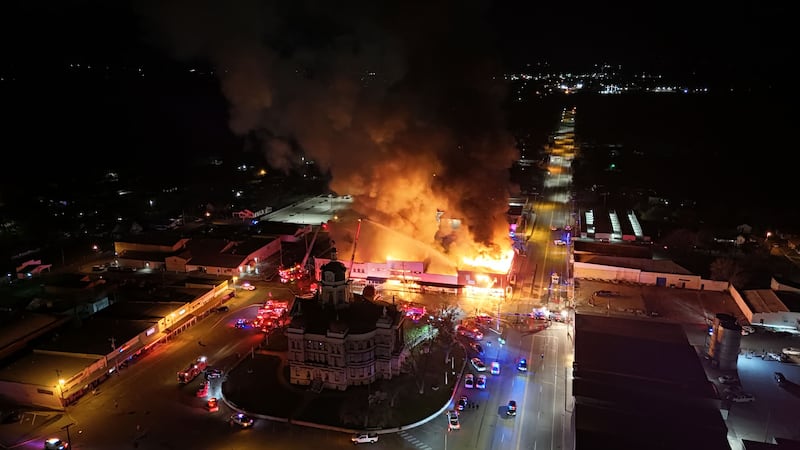 Major fire burning in downtown Gatesville