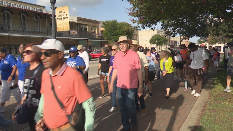 Marchers honor John Lewis, push for voting rights law in Belton